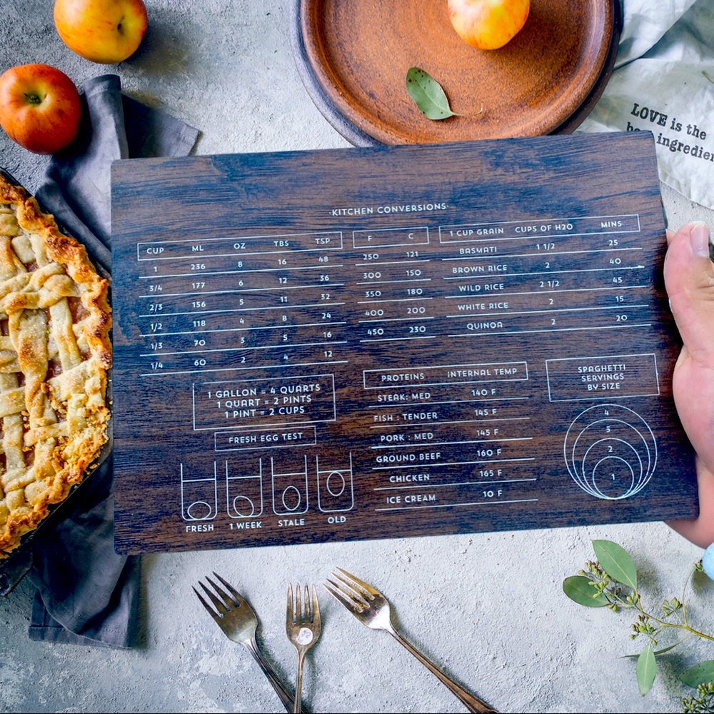 Kitchen conversations on wood